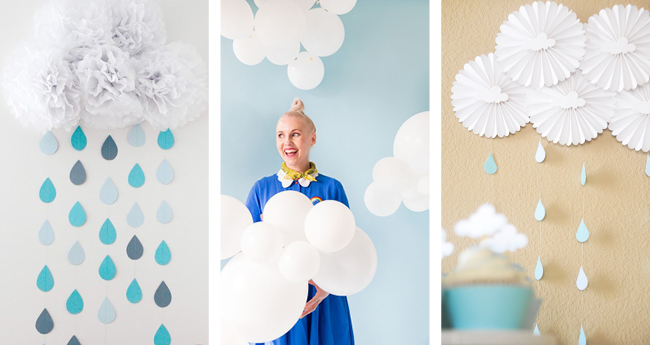 Cloud themed sales baby shower